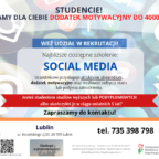 Absolwent w drodze do kariery szkolenie social media